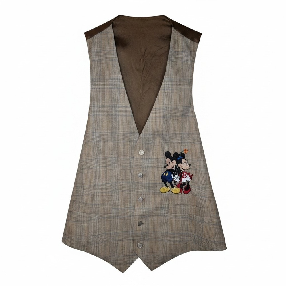 Too Cute Guetta Brothers Vintage Disney Mickey Minnie Men's Vest (1992) Size M/L